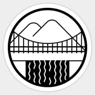 Tour Aotearoa - Hawea River Bridge Icon Sticker